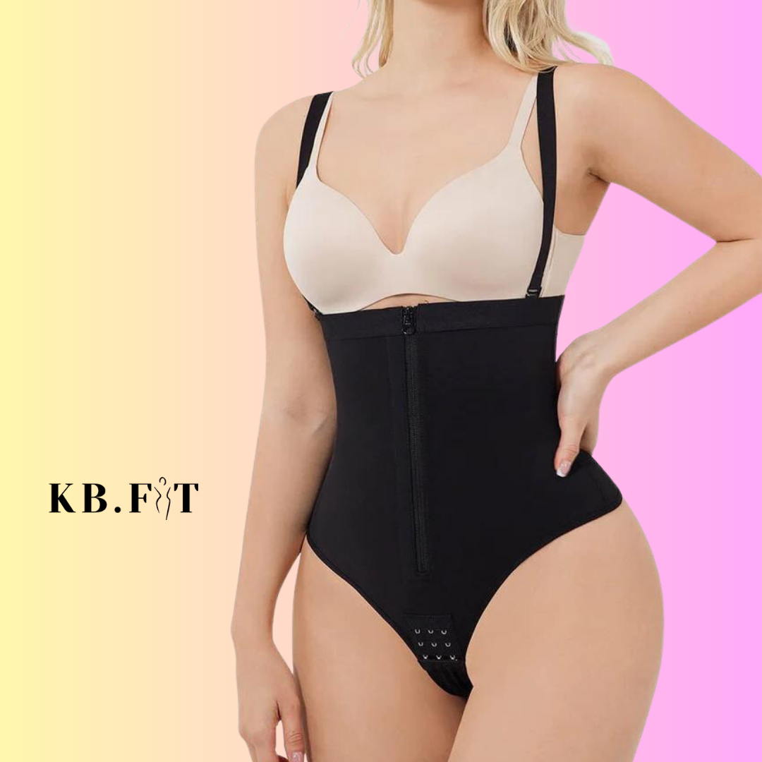 Zip Compression Shapewear Thong w/ removable straps – KB FITWEAR