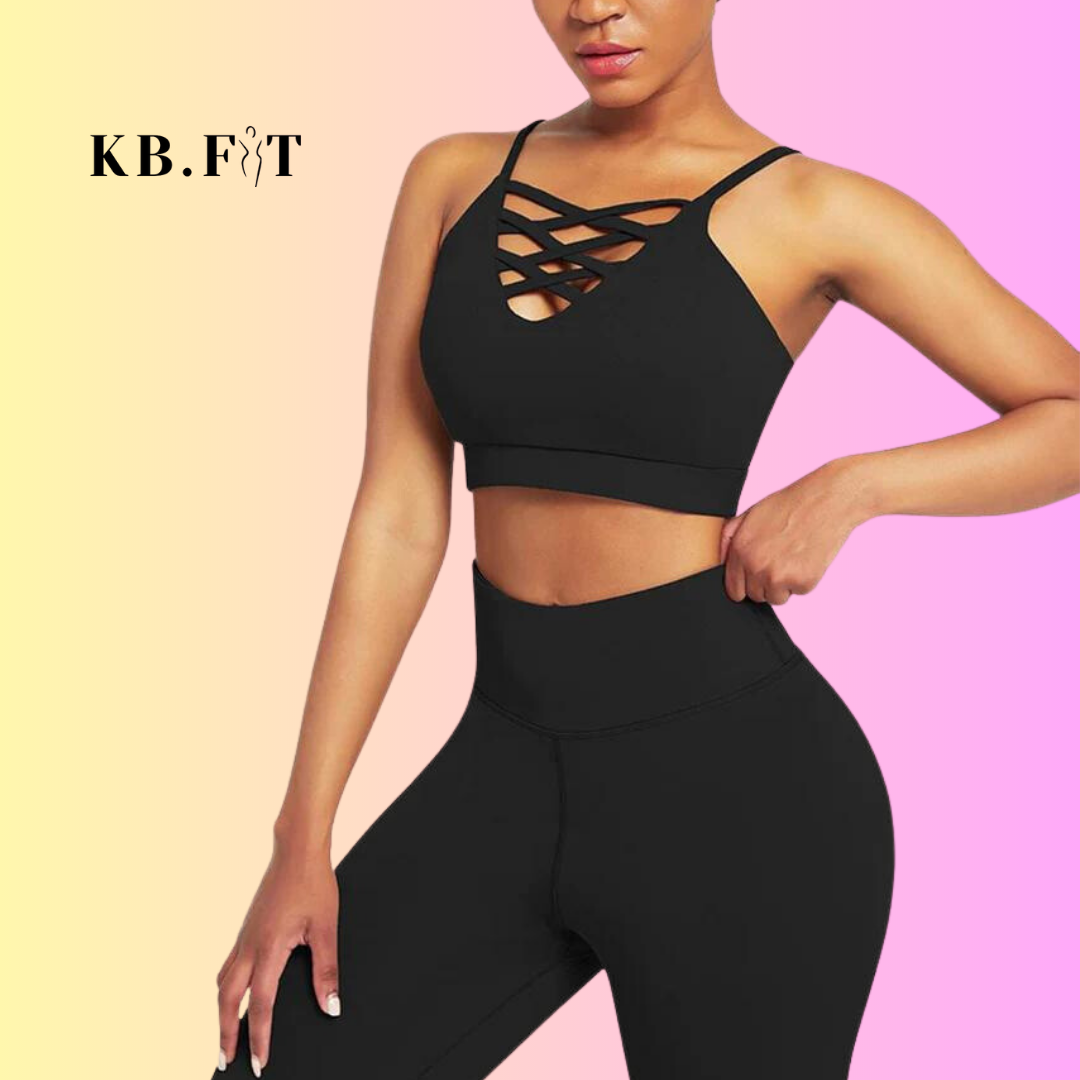 Don't Cross Me 2-piece High Waist Fitwear Set