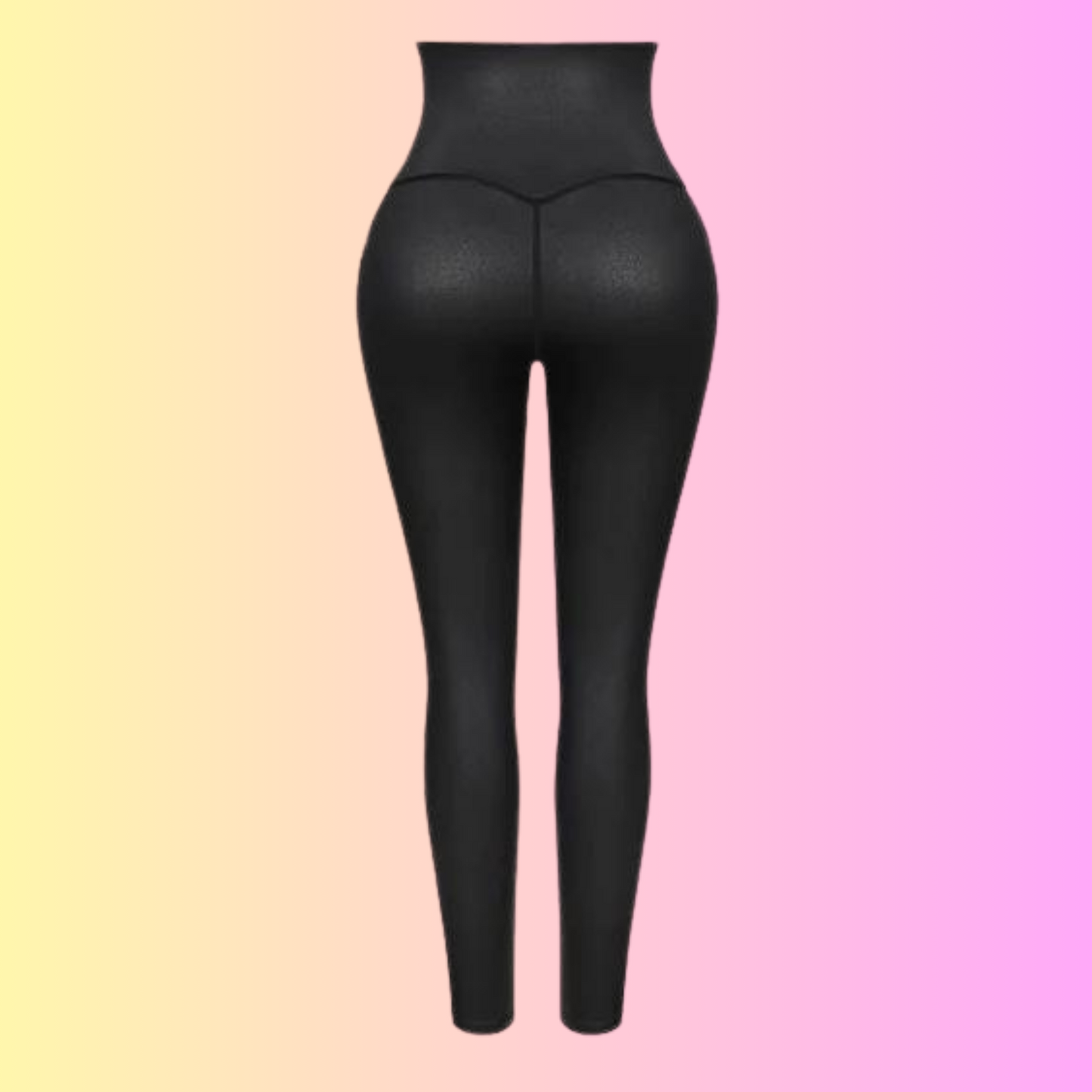 Faux Leather Shapewear Leggings