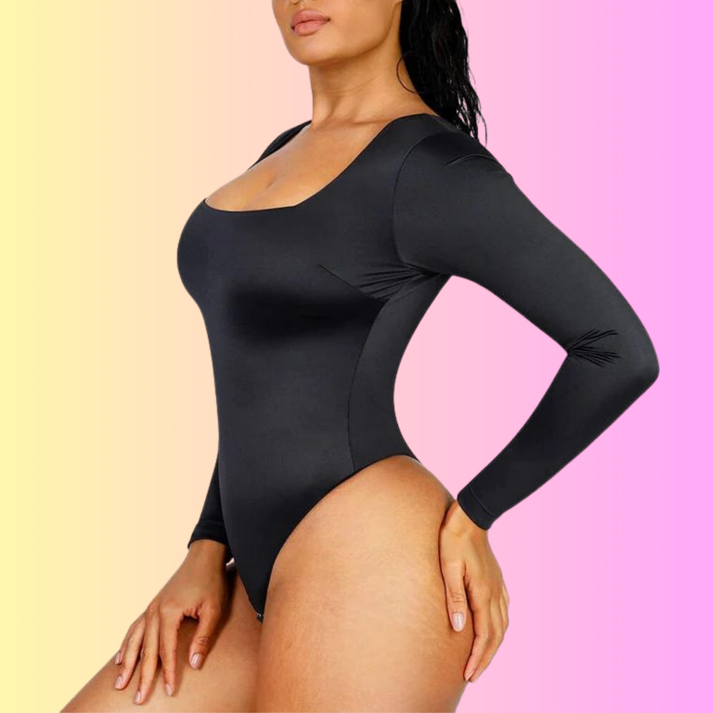 Sleek Long-sleeve Shaping Bodysuit