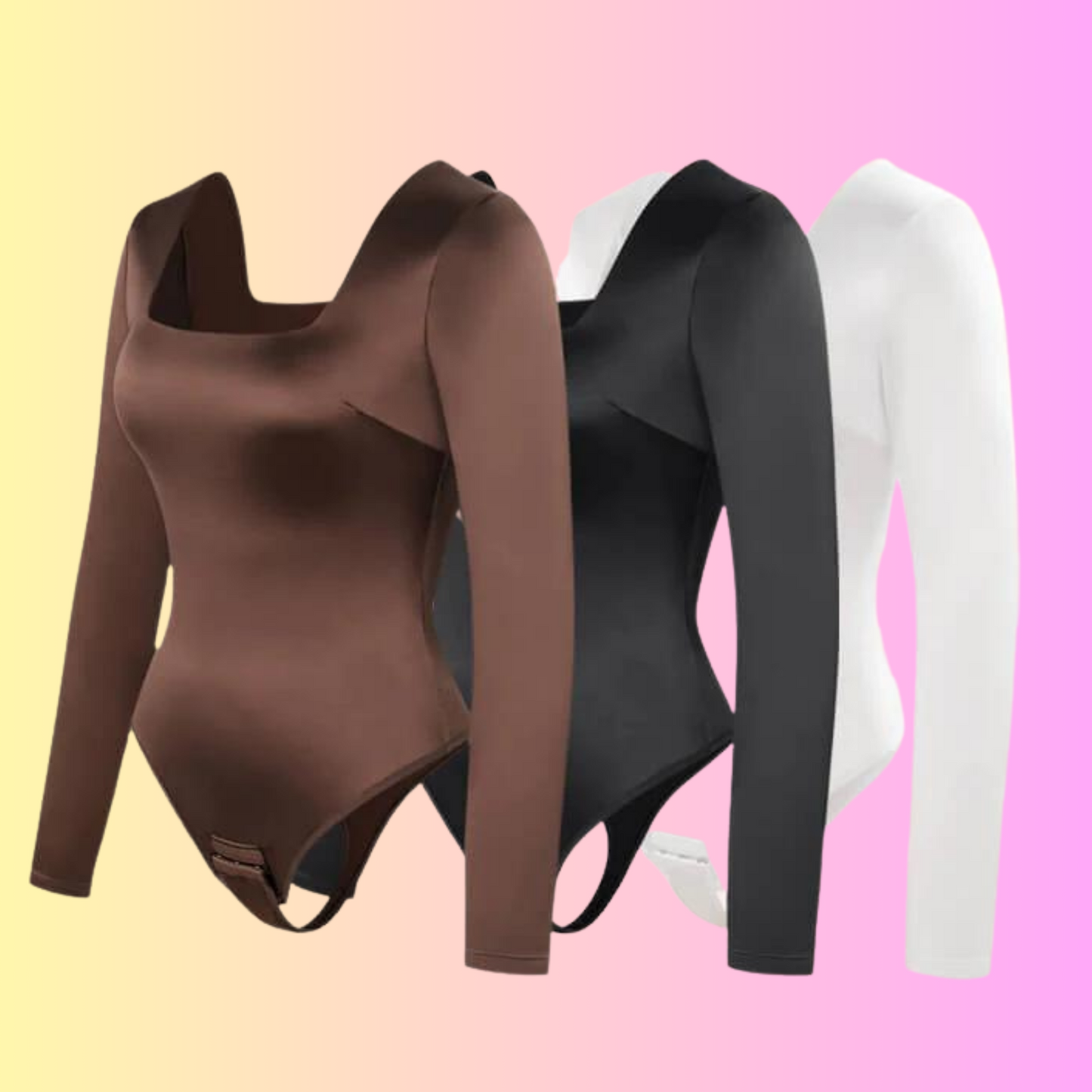 Sleek Long-sleeve Shaping Bodysuit
