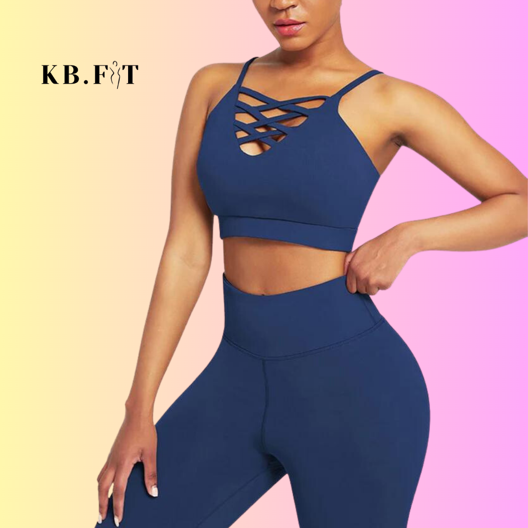 Don't Cross Me 2-piece High Waist Fitwear Set