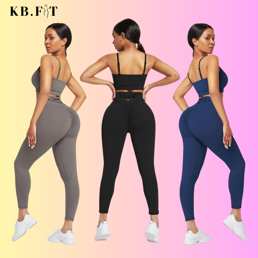 Don't Cross Me 2-piece High Waist Fitwear Set