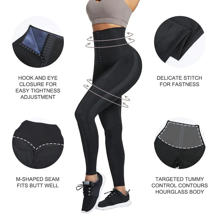 High Waist Thermo-Sweat Compression Leggings