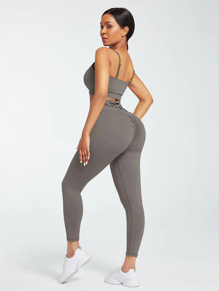 Don't Cross Me 2-piece High Waist Fitwear Set