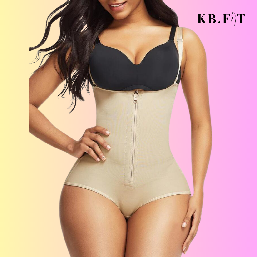 Zip Compression Shapewear w/ removable straps